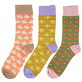 3 pk COUNTRYSIDE Cotton Ankle Socks for Women