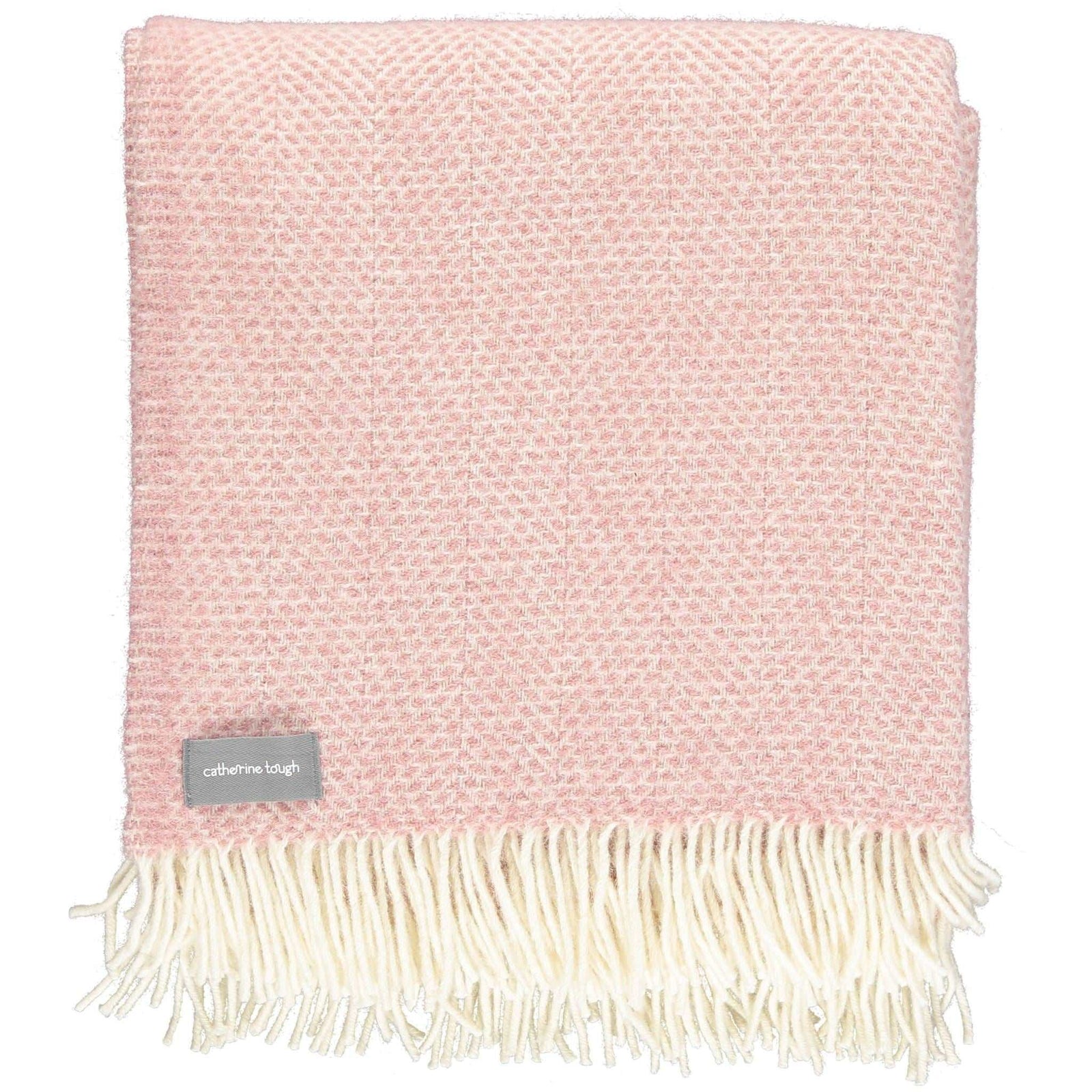 Dusky pink wool throw sale