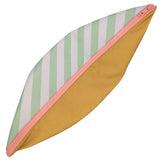 Diagonal Mint Green Stripe Cushion