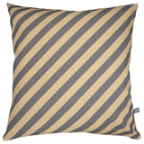 Diagonal Grey Stripe Cushion