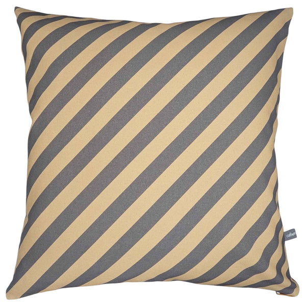 Diagonal Grey Stripe Cushion