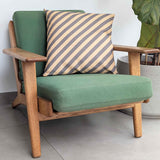 Diagonal Grey Stripe Cushion