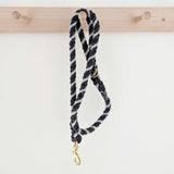 Wool Twist Dog Lead - Charcoal