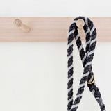 Wool Twist Dog Lead - Charcoal