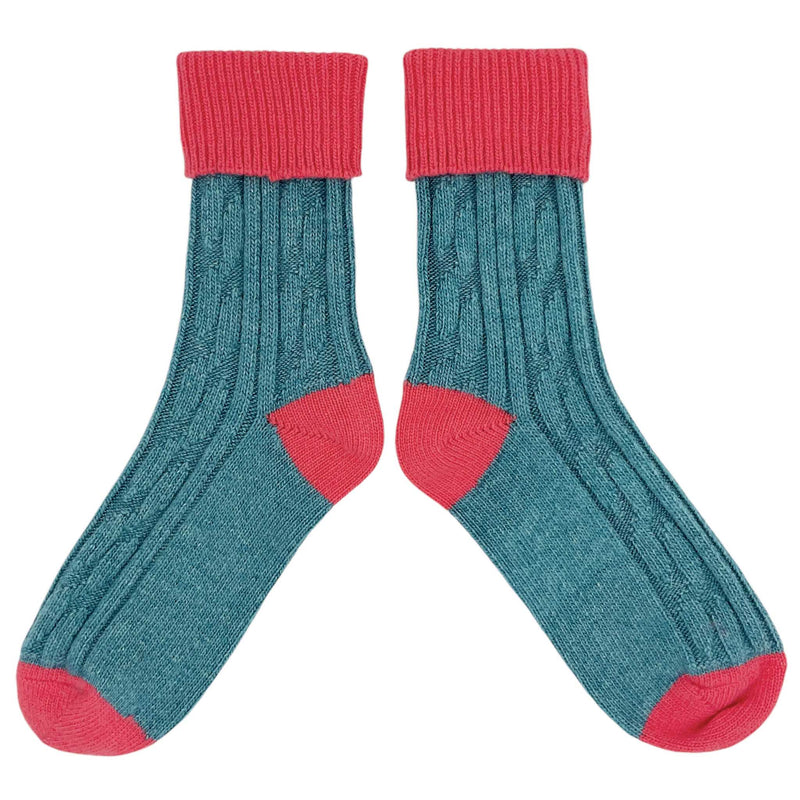 Jade & Coral Cashmere Blend Slouch Socks