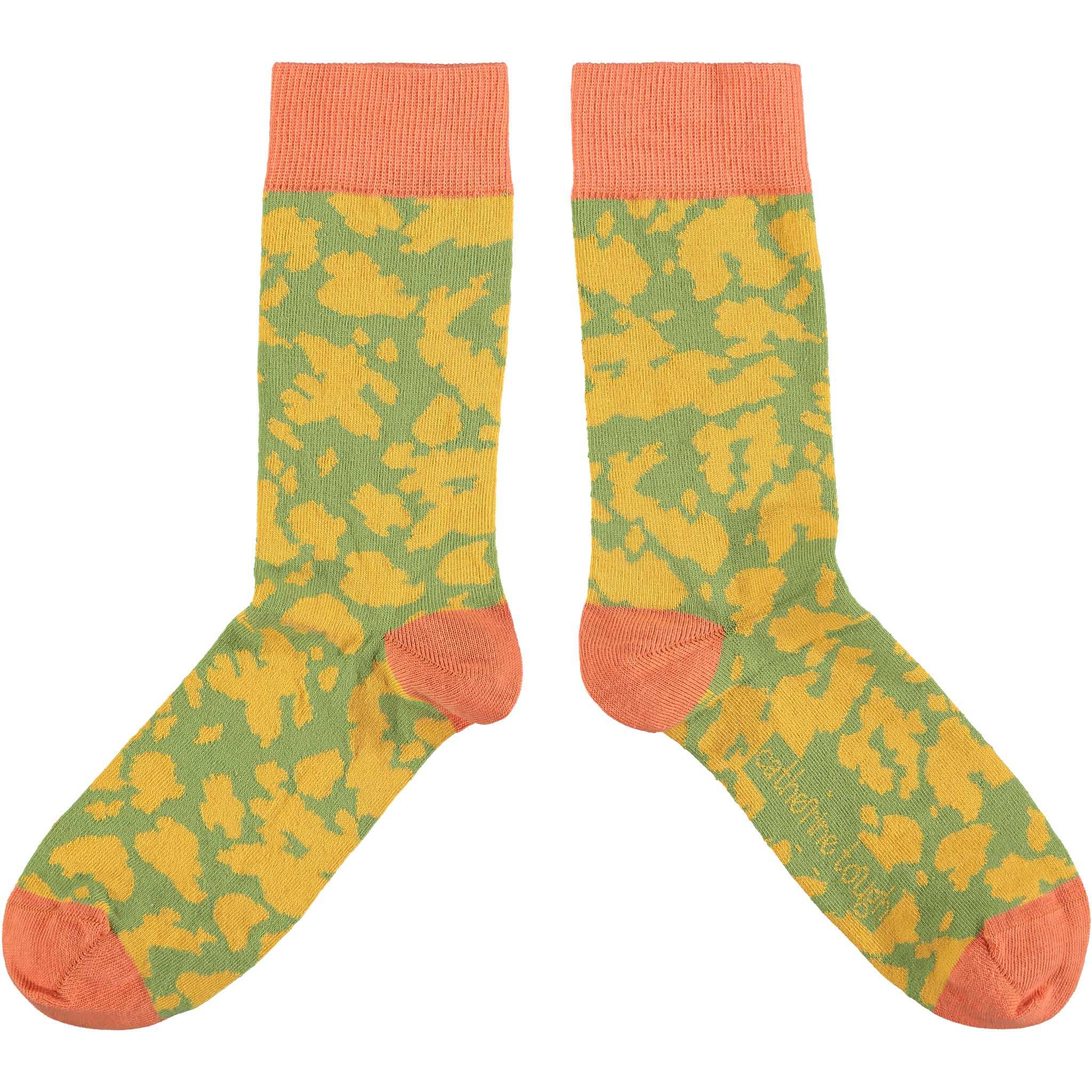 Green Leopard Print Organic Cotton Socks – Catherine Tough