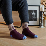 Men's Aniseed Forest Lambswool Ankle Socks