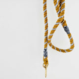 Wool Twist Dog Lead - Mustard