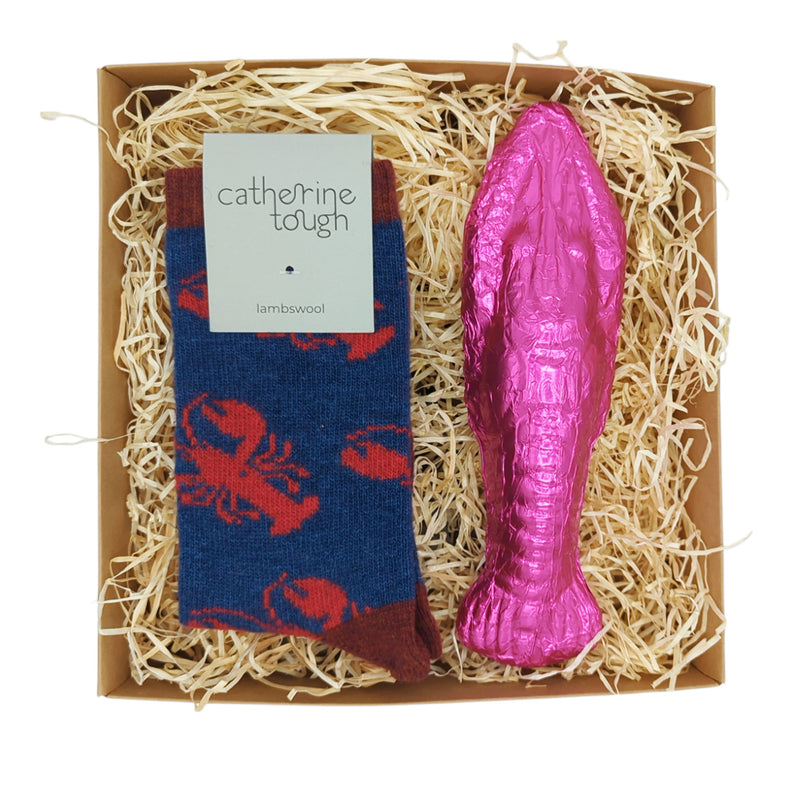 The Lovely Lobster Lambswool Gift Box For Him