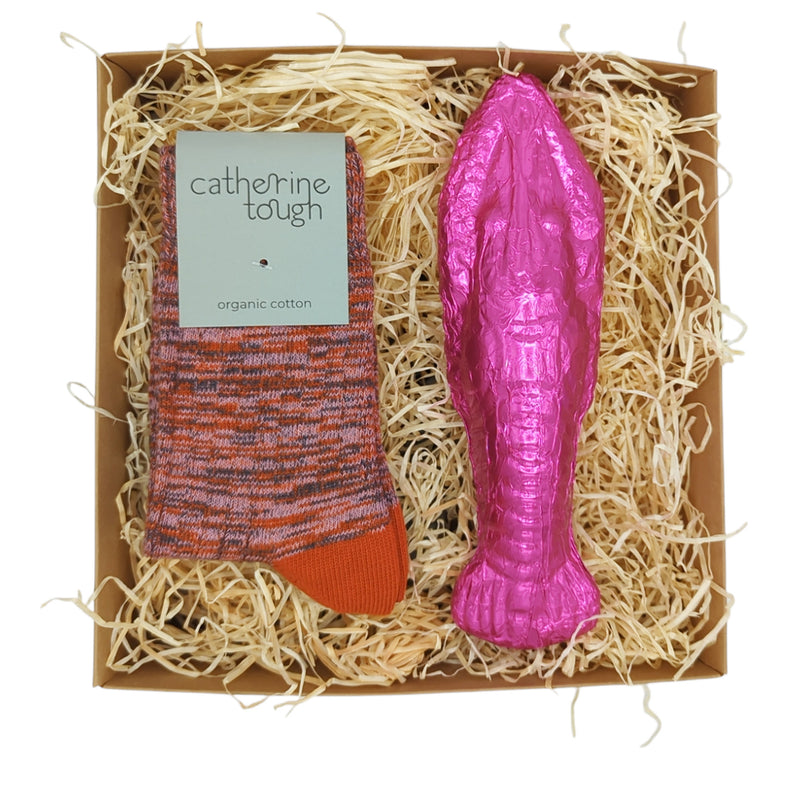 The Lovely Lobster Unisex Organic Cotton Gift Box