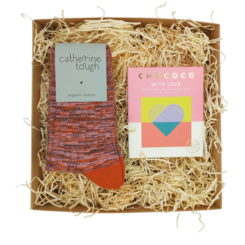 The Red Marl Organic Cotton Gift Box - Unisex