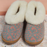 Sage & Pink Lambswool & Sheepskin Boot Slippers